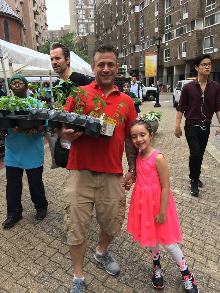 On their way to RI Living Library & Think Park; Roosevelt Island Day, June 17, 2017 at Roosevelt Island, NYC