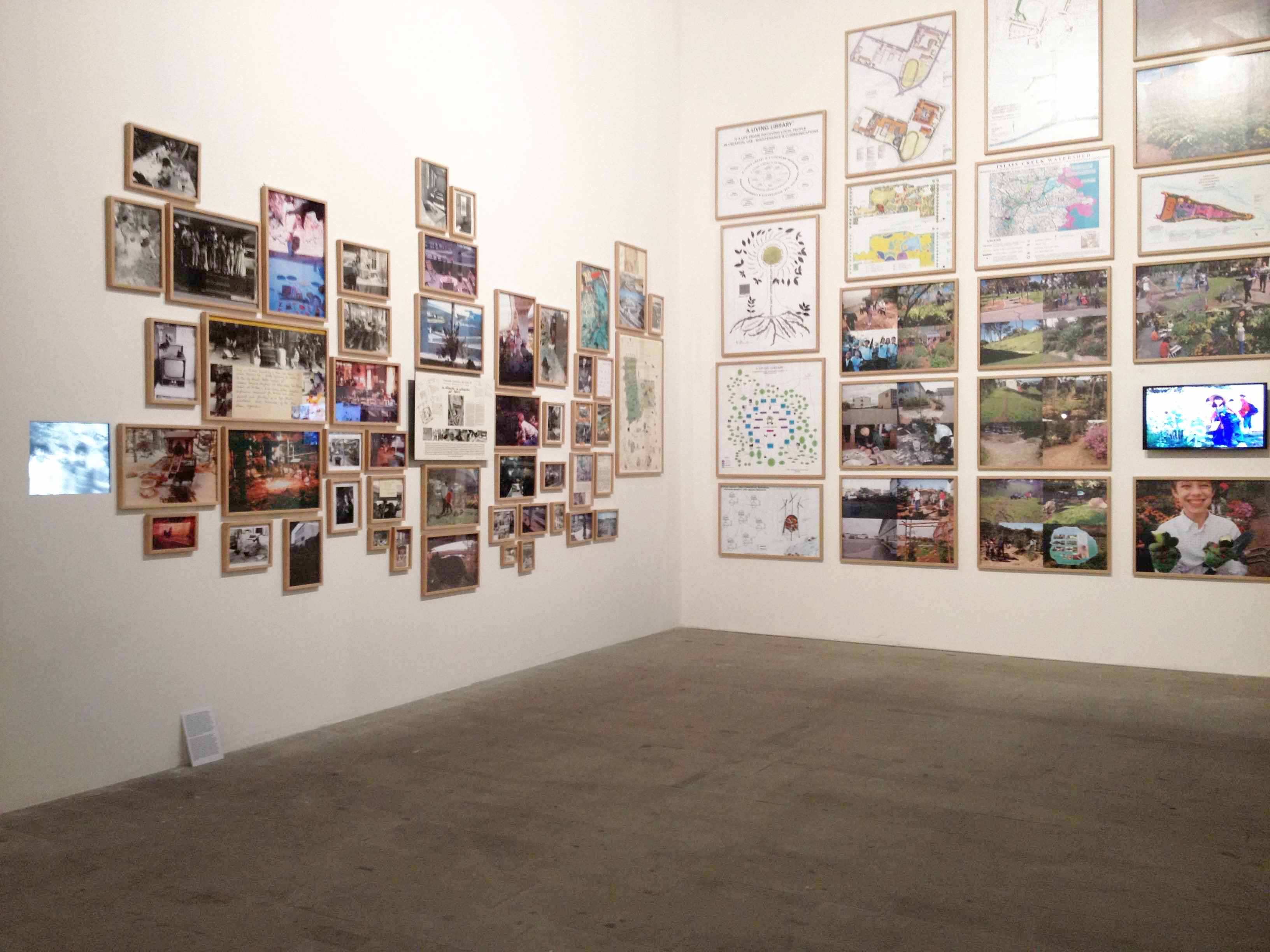 View of Bonnie Ora's installation called 'Evolution of Life Frames: past, present, future' in the Arsenale in La Biennale