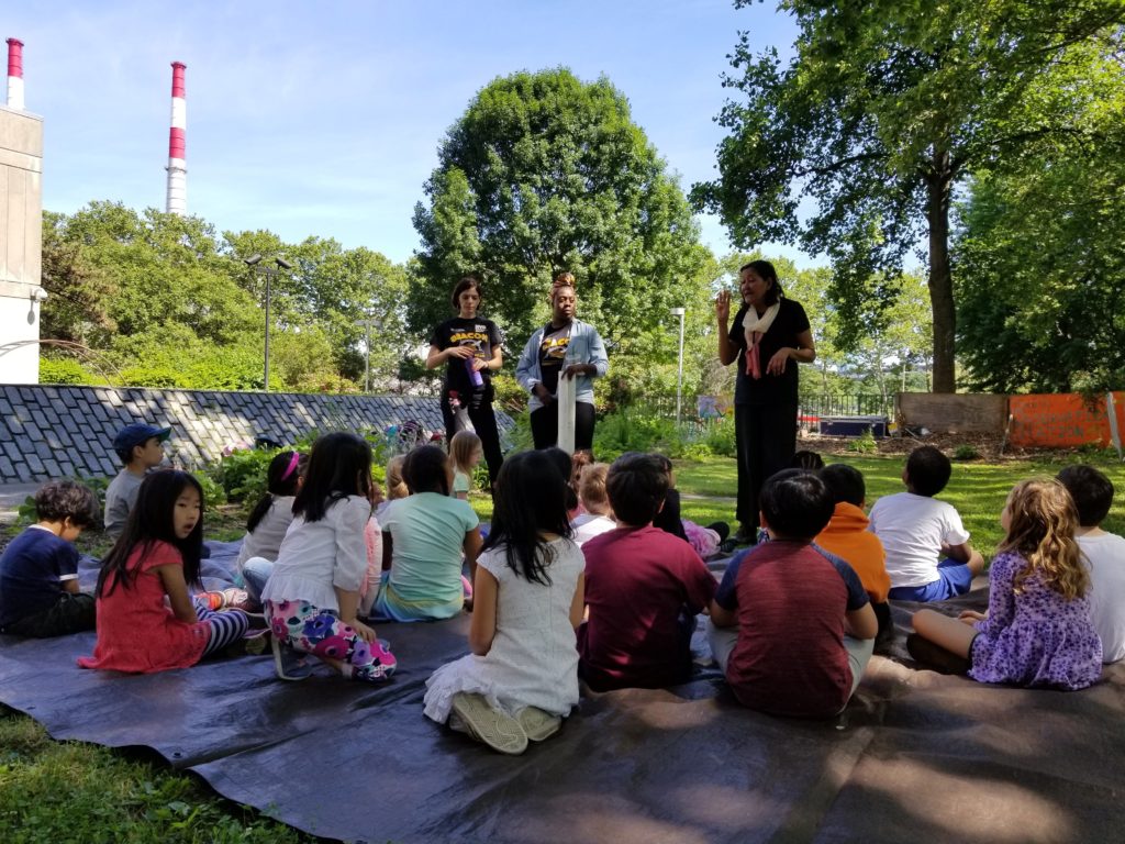 Learning about science and ecology at RI Living Library & Think Park 