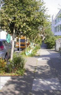Omi street before after